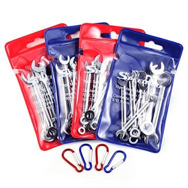 Imagem de Conjunto de mini chaves de ignição da Speedwox, conjunto de chaves de extremidade aberta e extremidade da caixa, mini tamanho, chave inglesa padrão portátil, TZSWP4A-246, Open/Box, 4 set wrench