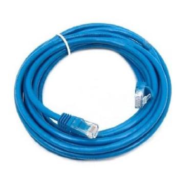 Imagem de Cabo de Rede Patch Cord Cat5e Blindado Azul - 5 Metros - Exbom