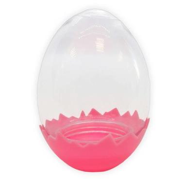 Imagem de Ovinho Transparente Casquinha Rosa - 7cm - 10 unidades - Rizzo - artli