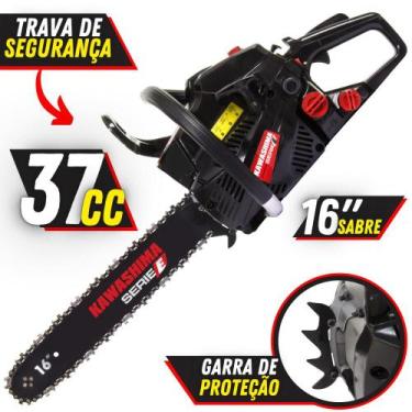 Imagem de Motosserra Kawashima KCS400E 37,2cc 2 Tempos À Gasolina C/ Sabre de 16