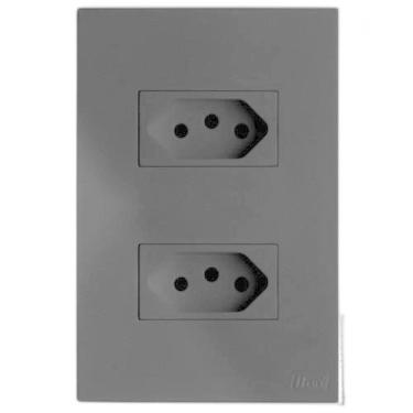 Imagem de Kit Tomada Dupla 10A 4X2 Brs12170-3Gf