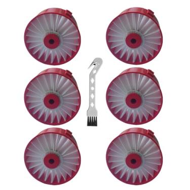 Imagem de Pacote com 6 filtros de substituição para aspirador de pó N858184 compatível com Craftsman V20 Cordless Stick Vacuum CMCVS001D1 acessórios de filtros