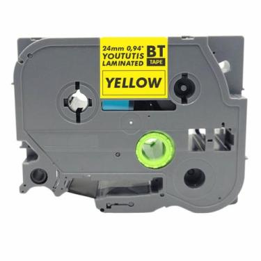 Imagem de Fita TZ S651 Compativel P/ Rotulador BROTHER 24mm Amarela - BYT