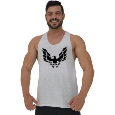 Imagem de Regata Menos Cavada Masculina MXD Conceito Fênix, P, Branco, Cinza