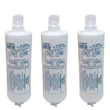 Imagem de Kit 3 Filtro Refil Externo compatível Geladeira Side by Side e Purific