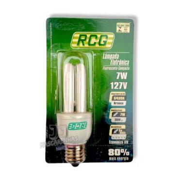 Imagem de Lampada Fluorescente Rcg Luz Branca Nova 127v 7w 6400k