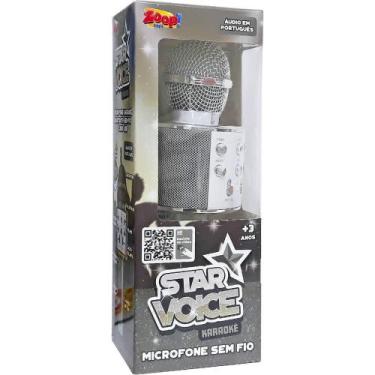 Imagem de Microfone star voice karaoke prata zoop, ., UN