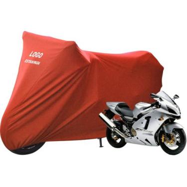 Imagem de Capa Tecido Helanca Lycra Moto Kawasaki ZX 11 ZX12 - Mz, Vermelha