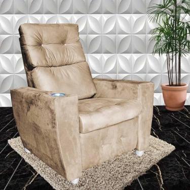 Imagem de Poltrona Para Idoso Reclinável 3 Posições Magazine Capuccino