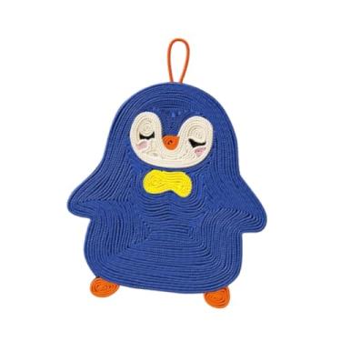 Imagem de Bothyi Sisal para pendurar gatos, almofada para arranhar, proteger sofá e móveis, piso para pendurar, porta, brinquedo para animais de estimação, Pinguim