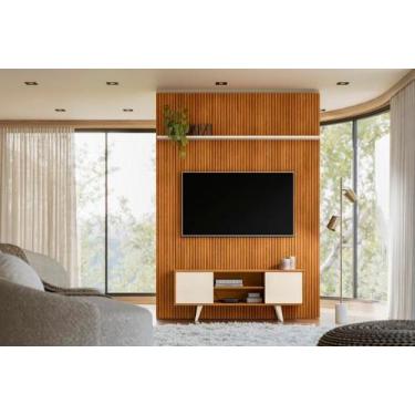Imagem de Home Panorama para TV de até 55 polegadas - Cinamomo/Off White - Madet