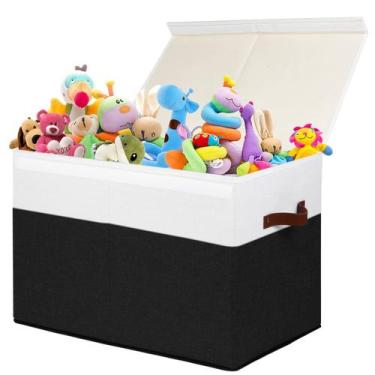 Imagem de Caixa de Armazenamento de Brinquedos Gowee 83L - Com Tampa e Divisória