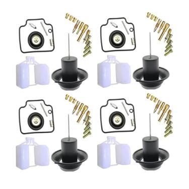 Imagem de Kit de reparo de carburador para Helix Fusion CH250 Big Ship 22 CN250 com válvula de agulha de diafragma de gaxeta flutuante (4 conjuntos)