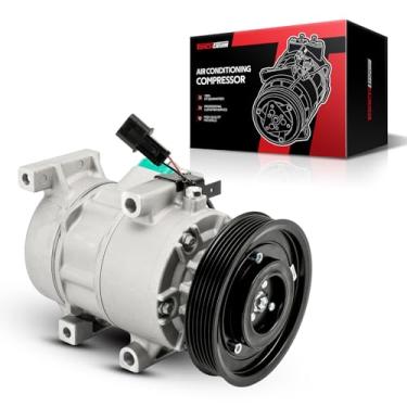 Imagem de Torchbeam Compressor de ar condicionado automotivo 178324 com embreagem compatível com Hyundai Accent 1.6L 2012-2017, Kia Rio 1.6L 2012-2017 substitui # 977011R100, 977011R100DR, 977011W600