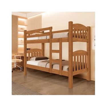 Imagem de Beliche Barreto Rubi com Escada e Grade de Proteção