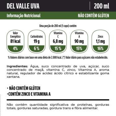 Imagem de Néctar Del Valle Nutri Uva Tetra Pak 200 Ml
