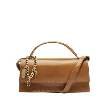 Imagem de Bolsa tiracolo pequena estruturada marrom C 50016 1899 0001 anacapri