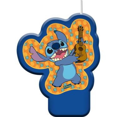 Imagem de Vela De Aniversário Stitch Festcolor - licenciada