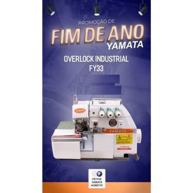 Imagem de Maquina De Costura Industrial Overlock Yamata Bivolt + 13itens