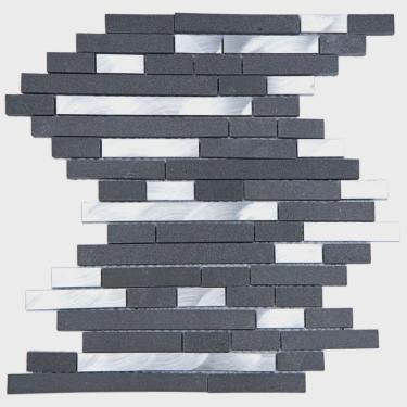 Imagem de Pastilha de Mármore, Vidro e Alumínio Glass Stone Glass Mosaic