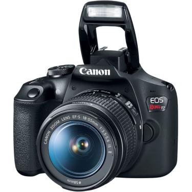 Imagem de Câmera Digital Canon eos Rebel T7 + com Lente ef-s 18-55mm is ii