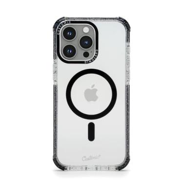 Imagem de Customic Capinha Case Capa para Celular iPhone 15 Pro Max (6.7”), Impactor Space Anti Impacto Proteção Militar 4 metros contra quedas, Compatível Mag-Safe, Transparente e Preta