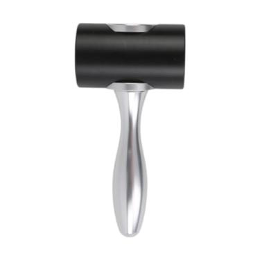 Imagem de shamjina Nylon Couro de escultura de martelo de couro de couro de corte Diy Ferramenta confortável Handle prática Cabeça reta para homens do escritório, Preto
