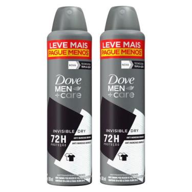 Imagem de Kit 2 Desod Aerossol Dove Men Invisible Dry 72h 250ml