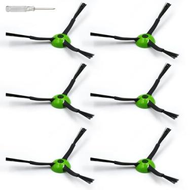 Imagem de Acessórios de peças de escova lateral de substituição para iRobot Roomba J&Combo Series J5/J5+ J6/J6+ J7/J7+ J8/J8+ J9/J9+ Combo i5/i5+ j5/j5+ j7/j7+ j9/j9+ Acessório de aspirador robótico, 6 escovas