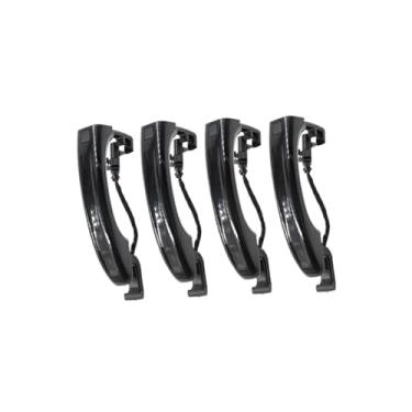 Imagem de Maçaneta exterior da porta do sensor inteligente do carro de 4 pces compatível para q7 2007-2015 4l0837205a 4l0837205b 4l0837207a preto