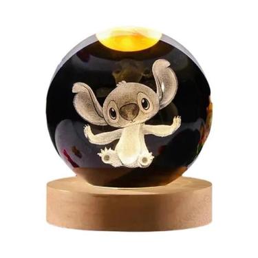Imagem de Bola de Cristal 3D 6cm - Luz Noturna com Desenho Animado - Decoração p