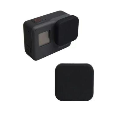 Imagem de Tampa Protetora De Lente Em Silicone Preta Gopro Hero 5/6/7