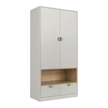 Imagem de Guarda Roupas Infantil Juvenil com Nicho 2 Portas e 2 Gavetas Arenas Lille Gl1080