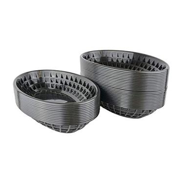 Imagem de Cestas de plástico Deli Food, Preto, 36, 36