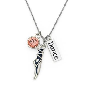 Imagem de Colar de sapatilha de balé - Joias de dança, pingente de pingente de tênis de balé rosa - Presente para dançarinos e recitais de dança, Regular