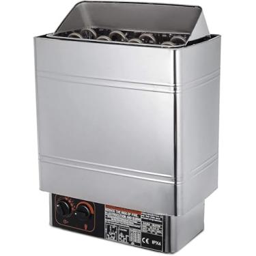 Imagem de Aquecedor Elétrico Sau De 4,5 Kw, Aquecedor Sau De Aço Inoxidável Com Unidade De Controle Integrada, Aquecedor Saune Para Desintoxicação Corporal E Perda De Peso Adequada