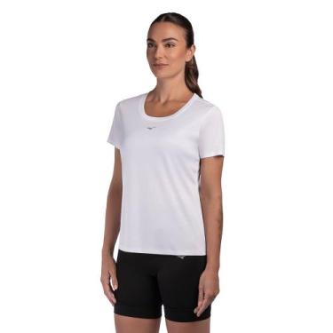 Imagem de Camiseta de Corrida Feminina Mizuno Run Spark, Branco, GG