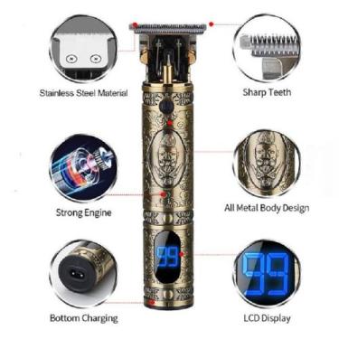 Imagem de Barbeador Aparador Corta cabelo t9 professional - YBX