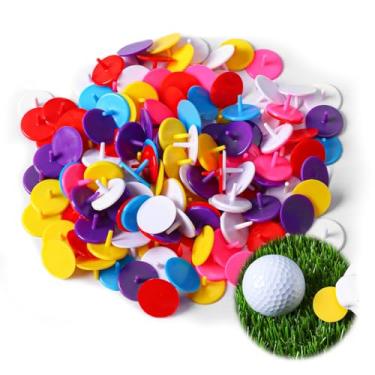 Imagem de Marcadores de bola de golfe com padrões sortidos para todas as ferramentas magnéticas de golfe, marcador de técnica de esmalte macio para chapéus, luvas, golf, divotas, marcas..