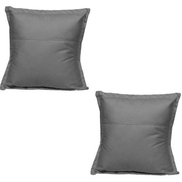 Imagem de Kit 2 Almofadas Decorativa Cheia Fofinha Para Sofá Cadeira Poltrona 42 Cm Suede