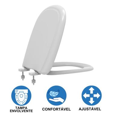 Imagem de Tampa Assento Vaso Sanitário Icasa Sabatini Branco