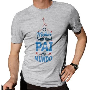 Imagem de Camiseta Melhor Pai do Mundo Dia Dos Pais Blusa Algodão-Masculino