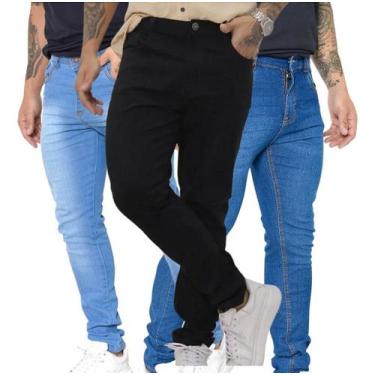 Imagem de Kit 03 Calças Masculina Skinny com Elastano Linha Premium - TBasics, 4