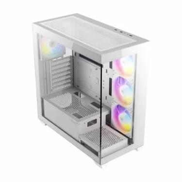 Imagem de Gabinete Gamer Antec Cx300 RGB Elite Branco Lateral De Vidro Atx/micro-atx/itx Com 4 Fans