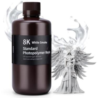 Imagem de Resina de impressora 3D ELEGOO Standard 8K 1kg White Smoke 405nm