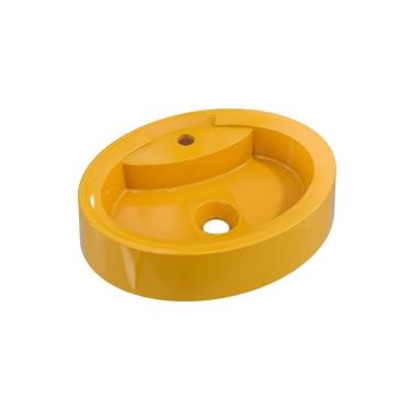 Imagem de Cuba Apoio Oval Onix O43w Colorida Amarelo