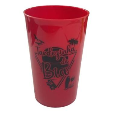 Imagem de Kit 50 Copos Ecológicos Personalizados 200ml – Reutilizáveis para Festas e Eventos (Vermelho)