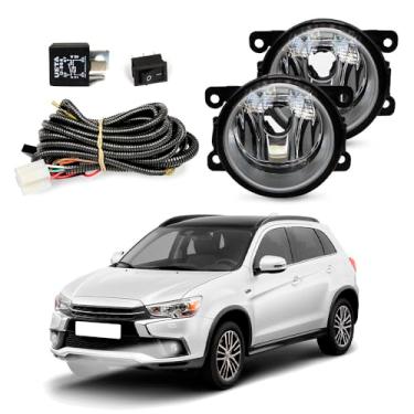 Imagem de Kit Farol de Milha para ASX 2011 a 2020 Completo com Chicote Botão e Relê Auxiliar Neblina