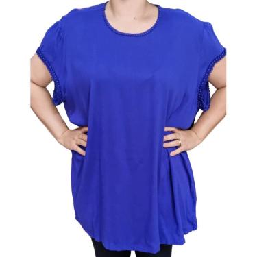 Imagem de Blusa Feminina Raio de Luz Rendas e Apliques Plus Size
