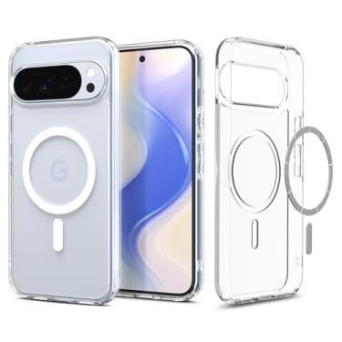 Imagem de Capa Spigen para Pixel 10 Pro XL, capa MagFit Ultra Híbrida projetada para Google Pixel 10 Pro XL - Branco Transparente